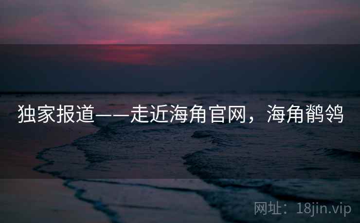 独家报道——走近海角官网，海角鹡鸰