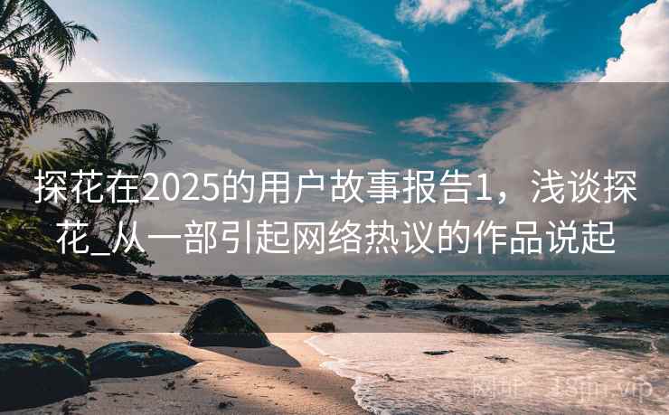 探花在2025的用户故事报告1，浅谈探花_从一部引起网络热议的作品说起